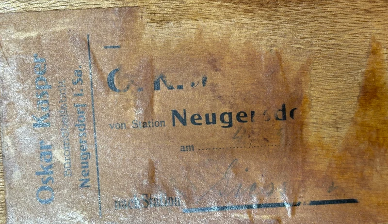 Großer 60er Jahre Rolladenschrank – Eiche – Vintage Highboard / Mid-Century Schrank