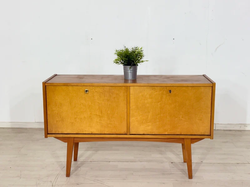 Mid-Century Kommode / Sideboard / Vintage Barschrank – 60er Jahre