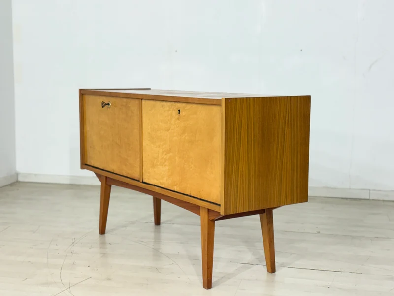 Mid-Century Kommode / Sideboard / Vintage Barschrank – 60er Jahre