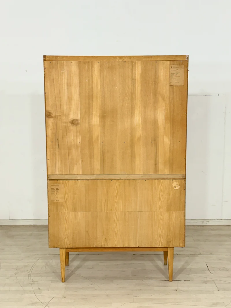 Vintage Hellerau Schrank / Mid Century Highboard / Kommode / Serie 602 Senesche