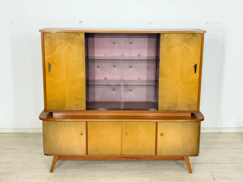 Wunderschönes Vintage Highboard / Barschrank / Sideboard / Geschirrschrank