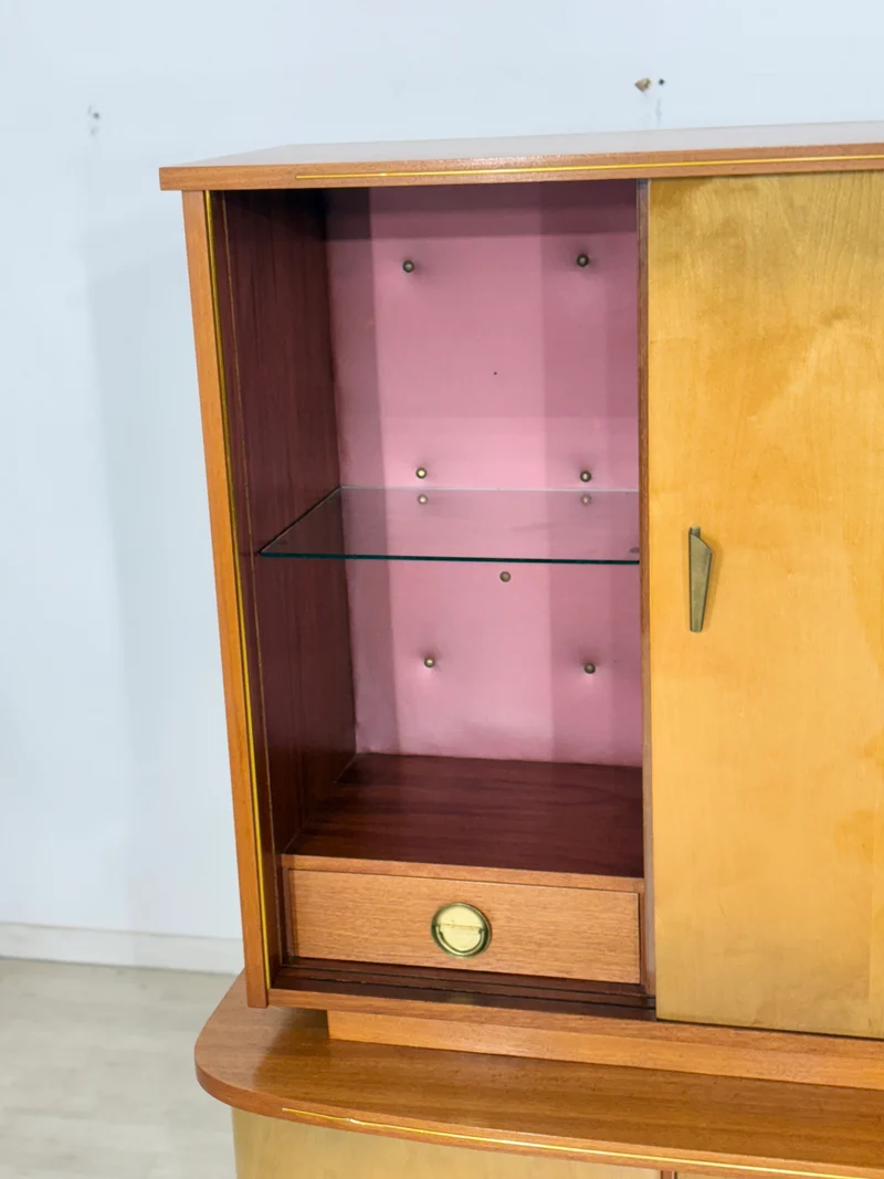 Wunderschönes Vintage Highboard / Barschrank / Sideboard / Geschirrschrank