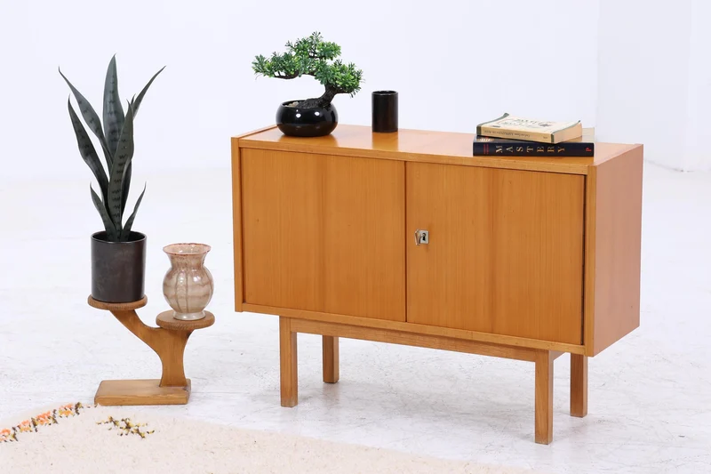 Vintage Kommode 60er | Mid Century Schrank | Retro Holz Aufbewahrung