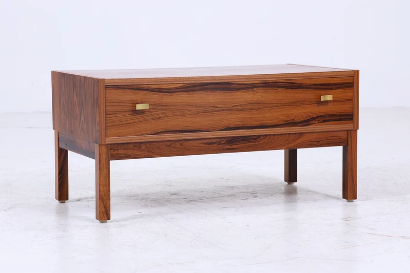 Vintage Schubladen Kommode | Mid Century Schubladen Schrank | Retro 60er Jahre Palisander Aufbewahrung