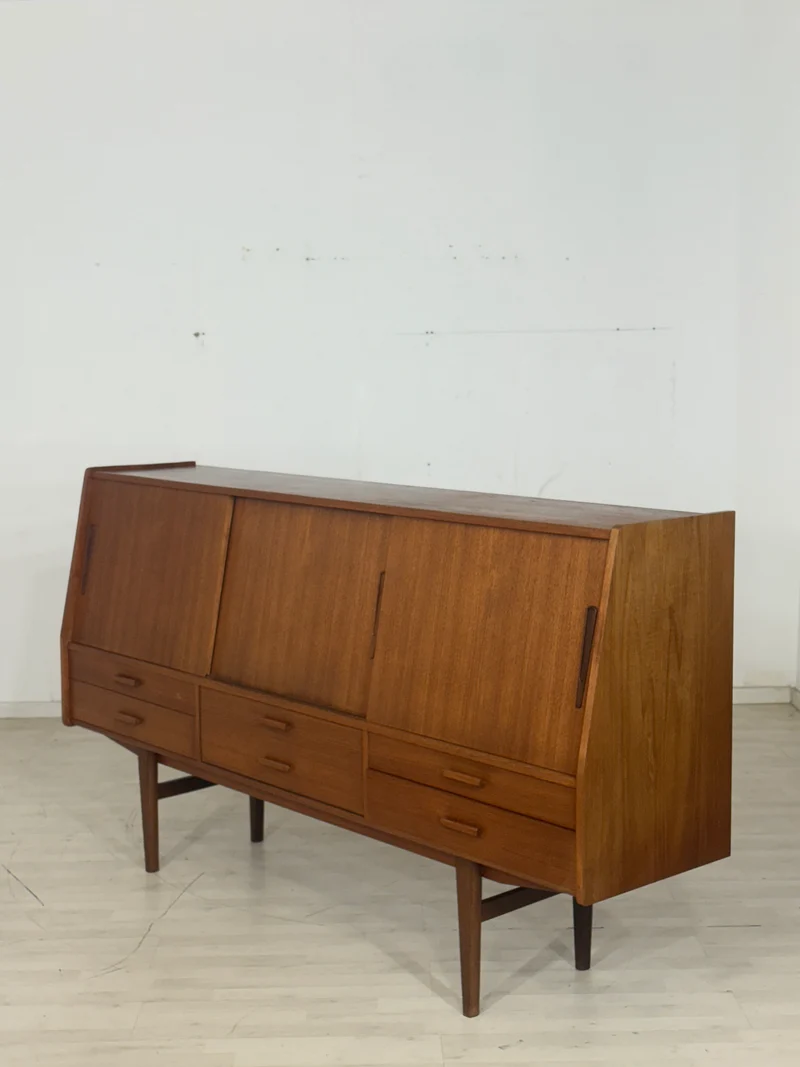 Mid-Century Highboard / Teak Schrank / Barschrank / Wohnzimmerschrank / Vintage Sidebaord