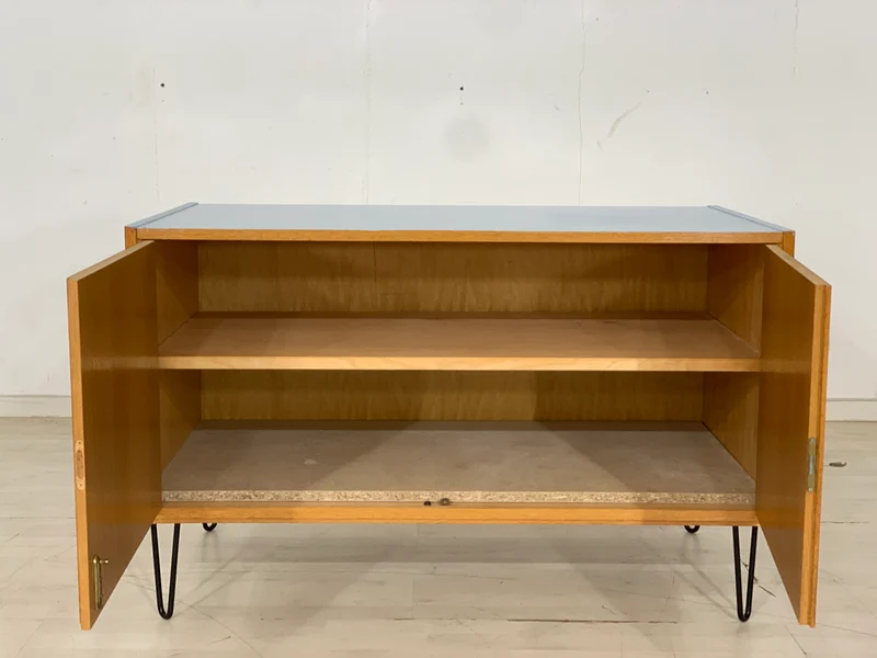 Mid Century Schrank Holz Anrichte Kommode Sideboard