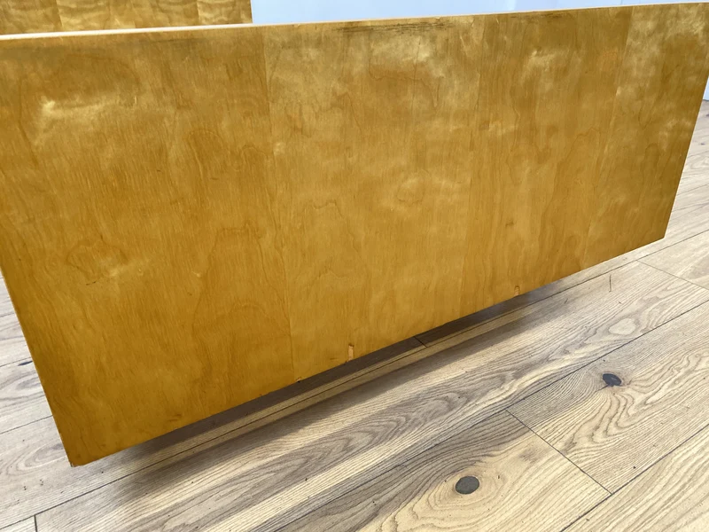 WMK I Stilvolles helles Mid-Century Einzelbett von VEB Hellerau aus 1965 mit verstellbarem 90x190 cm Lattenrost