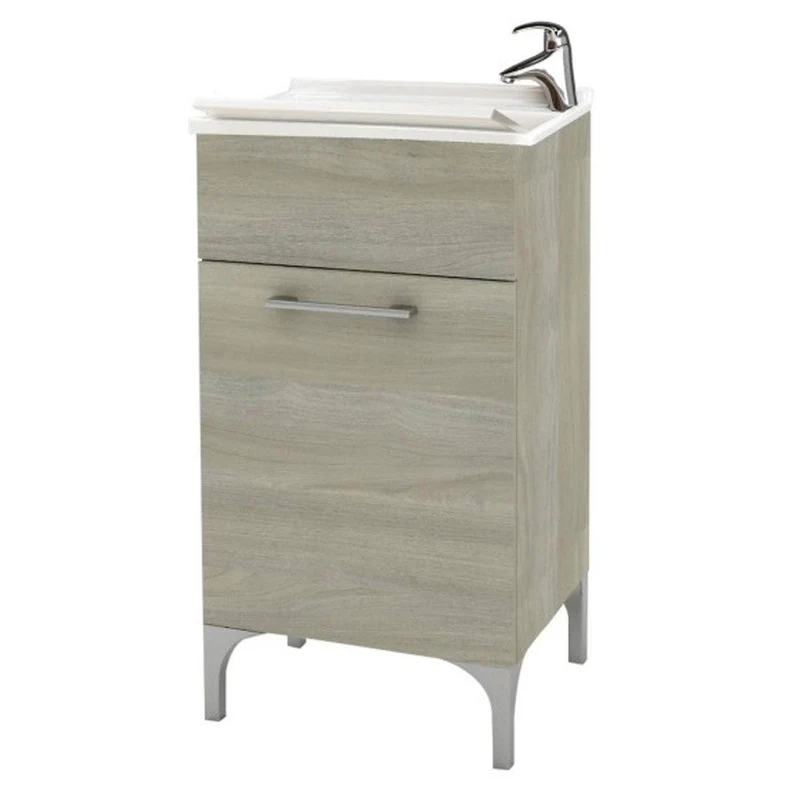 Lavatoio anta unica da cm 45x50 colore rovere grigio