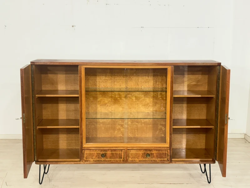 Sehr Schönes Vintage Highboard / Vitrine / Anrichte / Schrank