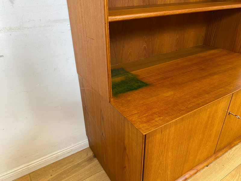 Schöner modularer Vintage Bücherschrank von Strobeck in skandinavischem Stil I Teakholz I Regal Bücherregal Holzregal Kommode Danish Design Mid-Century Vintage Teak 70er I