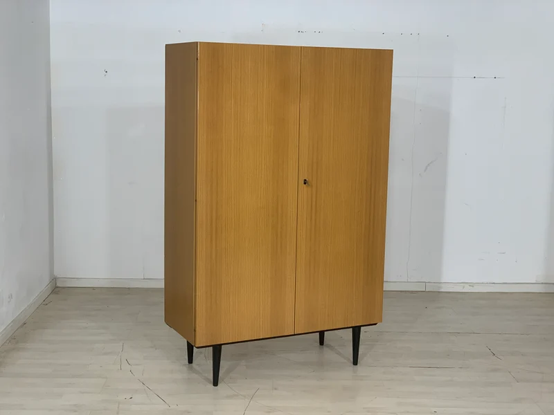 Mid Century Wäscheschrank Schrank Kleiderschrank Vintage