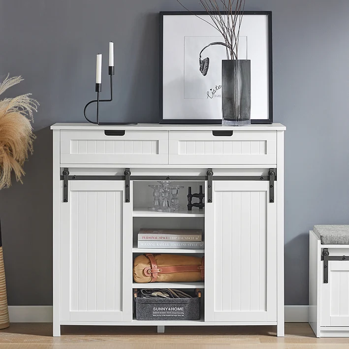 SoBuy | Küchenschrank | Sideboard | Flurschrank | Kommode | FSB74-W