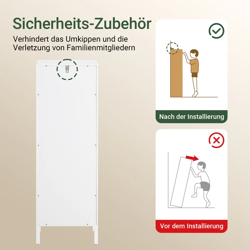 SoBuy | Wäscheschrank | mit ausklappbarem Wäschesack | Wäschesammler | Badschrank | Weiß | BZR122-W