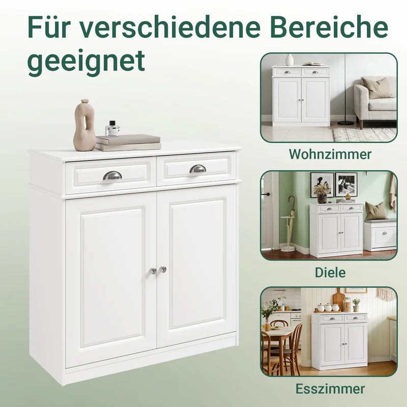 SoBuy | Schuhschrank | Sideboard | Schuhkipper für 12-15 Paare Schuhe | FSB104-W