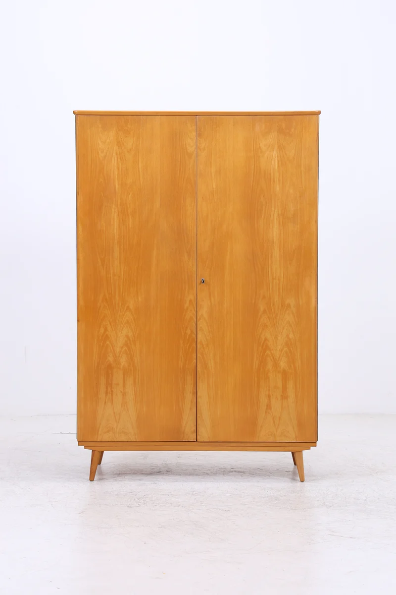 Vintage Kleiderschrank | 2 Türen | Mid Century | Garderobenschrank