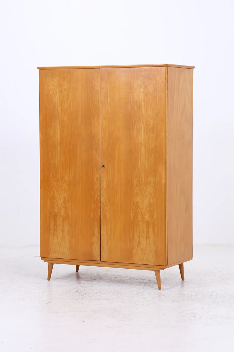 Vintage Kleiderschrank | 2 Türen | Mid Century | Garderobenschrank
