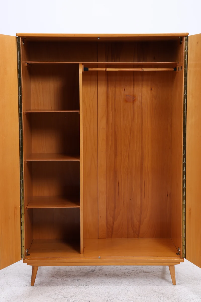 Vintage Kleiderschrank | 2 Türen | Mid Century | Garderobenschrank