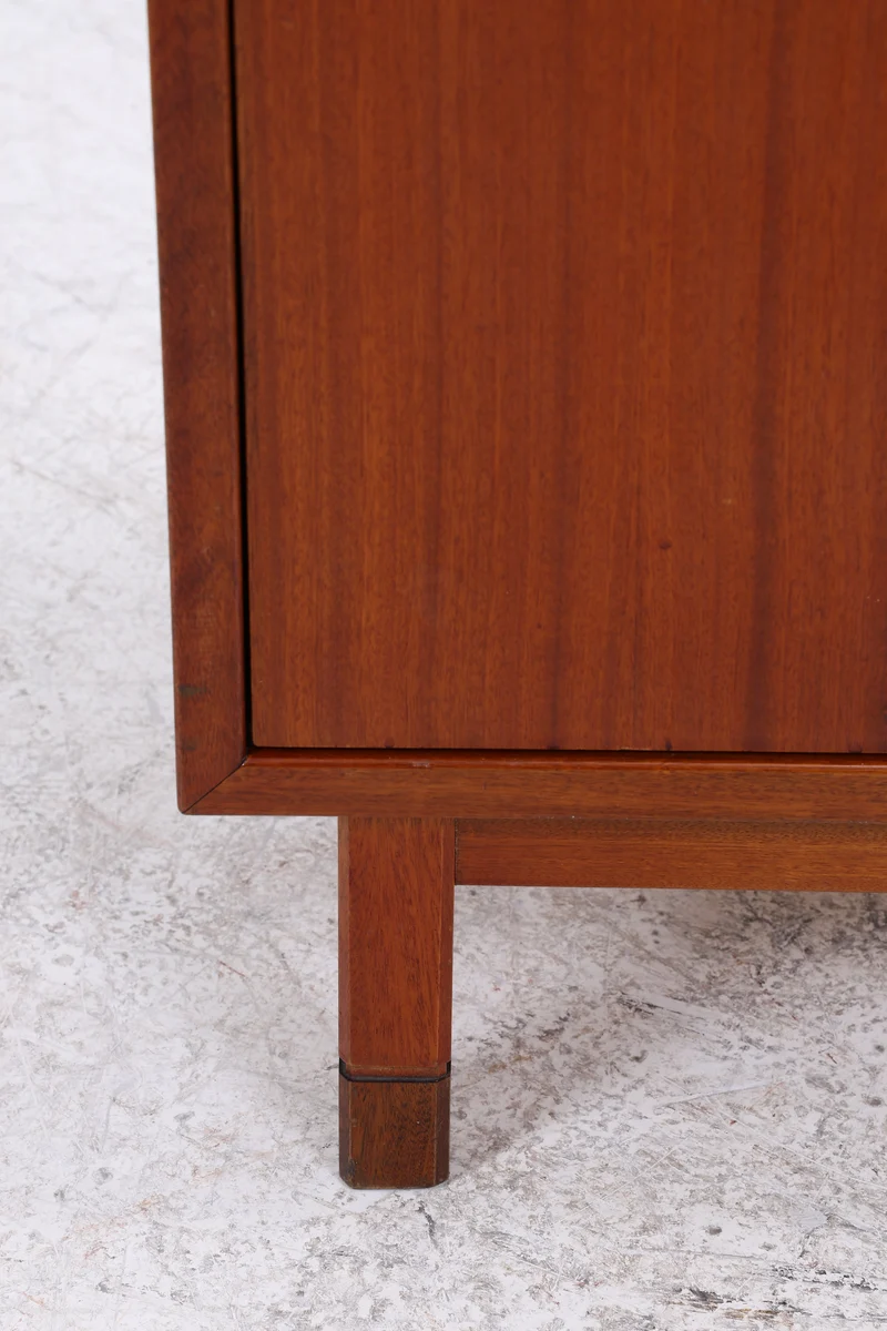 Vintage Mahagoni Kommode | 2 Schiebetüren | Mid Century