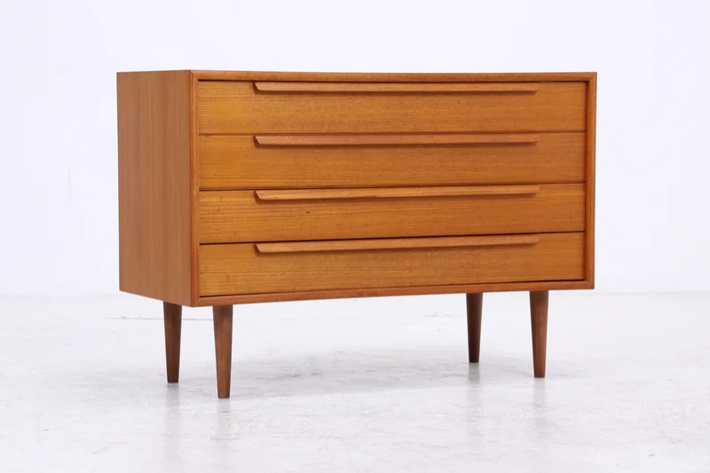WK Möbel Kommode | Vintage Teak | 4 Schubladen | Mid Century