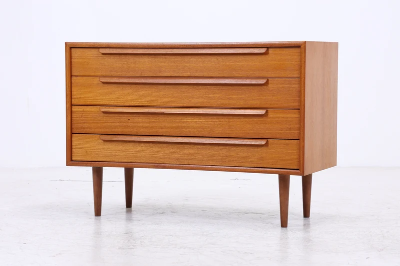 WK Möbel Kommode | Vintage Teak | 4 Schubladen | Mid Century