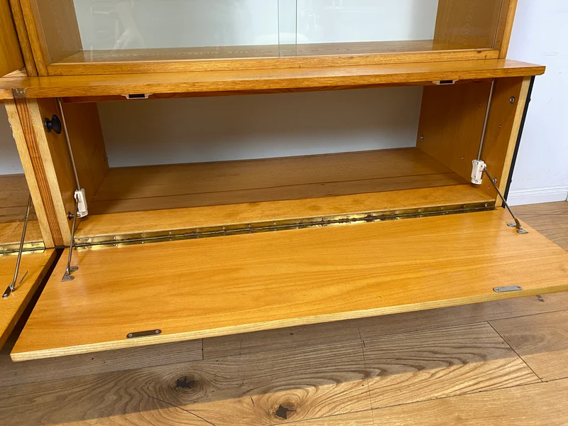 WMK I Stilvolles modulares Designer Regalsystem 430 I Joachim Nebelung I VEB Hellerau I Bücherschrank Highboard Regalwand Stringregal Wohnwand Vitrine Glasvitrine Mid-Century Vintage DDR 60er Retro I