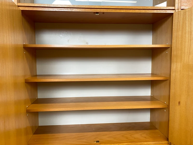 WMK I Stilvolles modulares Designer Regalsystem 430 I Joachim Nebelung I VEB Hellerau I Bücherschrank Highboard Regalwand Stringregal Wohnwand Vitrine Glasvitrine Mid-Century Vintage DDR 60er Retro I