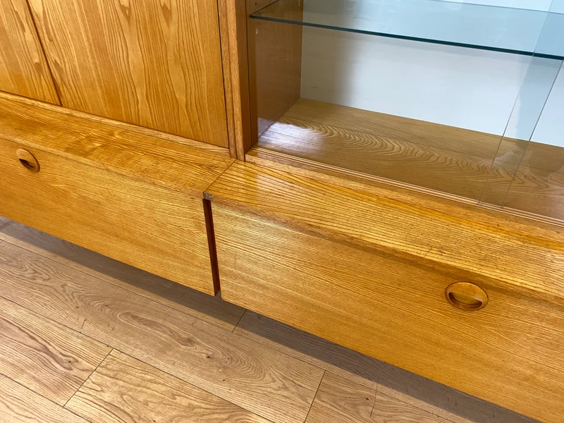 WMK I Stilvolles modulares Designer Regalsystem 430 I Joachim Nebelung I VEB Hellerau I Bücherschrank Highboard Regalwand Stringregal Wohnwand Vitrine Glasvitrine Mid-Century Vintage DDR 60er Retro I