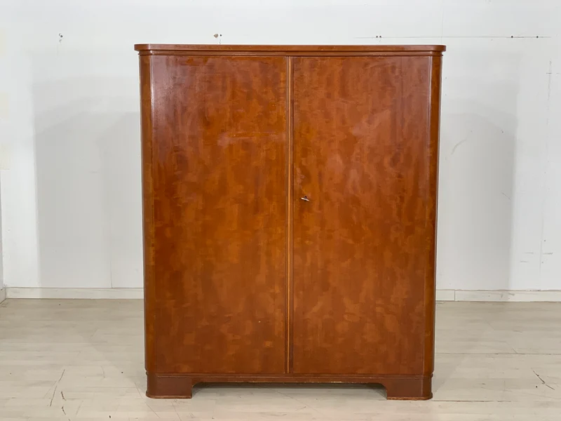 Mid Century Wäscheschrank Schrank Kleiderschrank Vintage