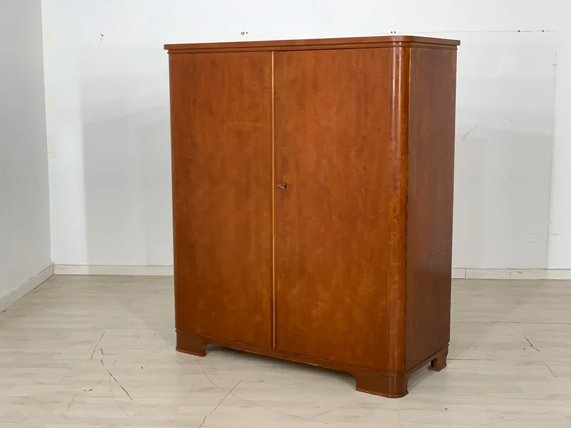Mid Century Wäscheschrank Schrank Kleiderschrank Vintage