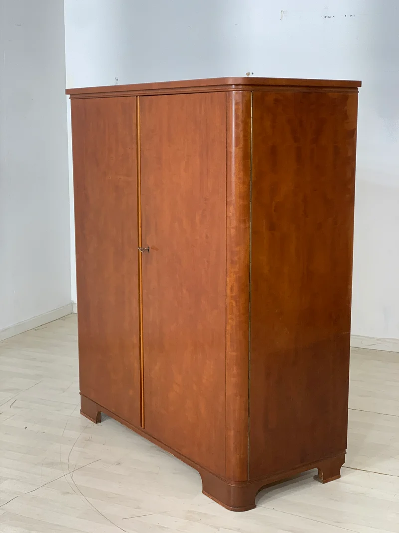 Mid Century Wäscheschrank Schrank Kleiderschrank Vintage
