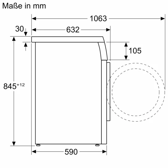 iQ500 Waschmaschine, unterbaufähig - Frontlader 9 kg max. 1400 U/min. WU14UT22