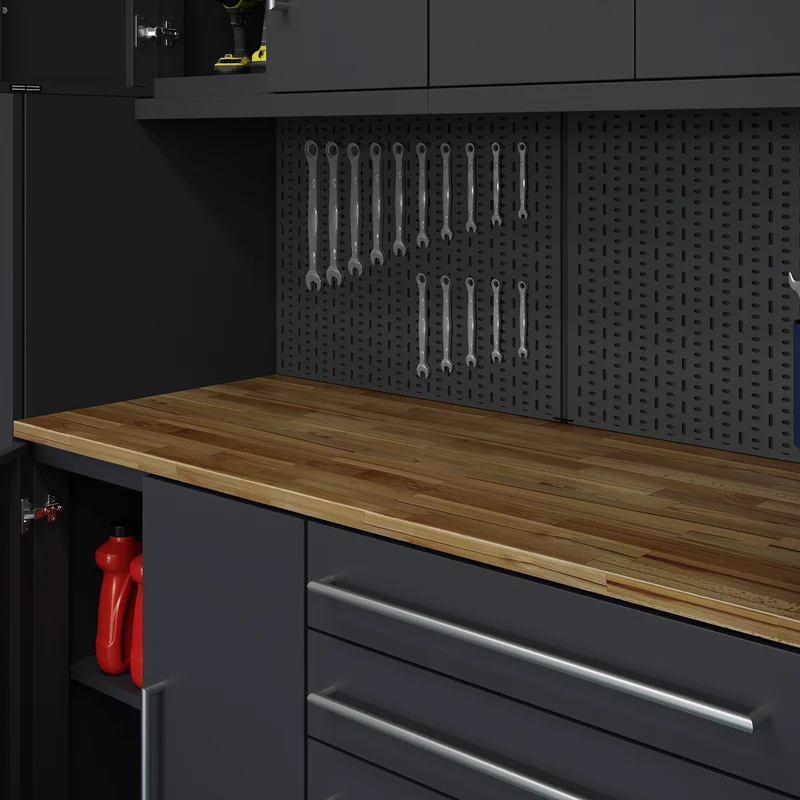 Essential – Werkbankplatte Holz/Stahl