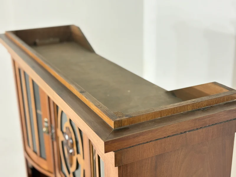 Antik Küchenbuffet um 1900 | Jugendstil Küchenschrank | 2-teilig | Massivholz-Eiche