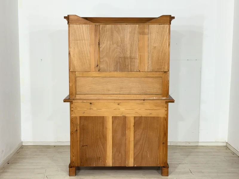 Antik Küchenbuffet um 1900 | Jugendstil Küchenschrank | 2-teilig | Massivholz-Eiche