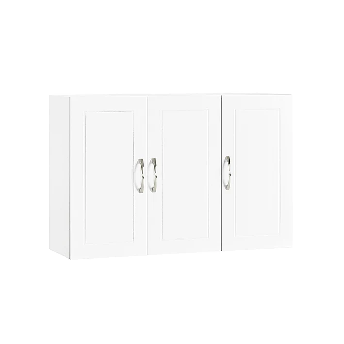 Vorverkauf | SoBuy | Hängeschrank mit 2 Türen | Badschrank | Wandschrank | Weiß | FRG231-L-W