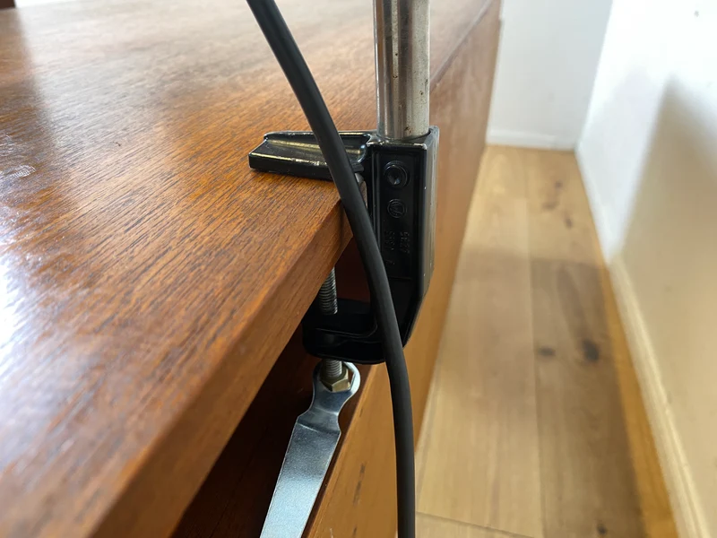 Sehr rare verstellbare Mid-Century Schwanenhals Tischleuchte von VEB NARVA I Lampe Leuchte Architektenlampe Schreibtischlampe Arbeitsleuchte Vintage Retro Werkstatt Ostalgie Industrie Design I