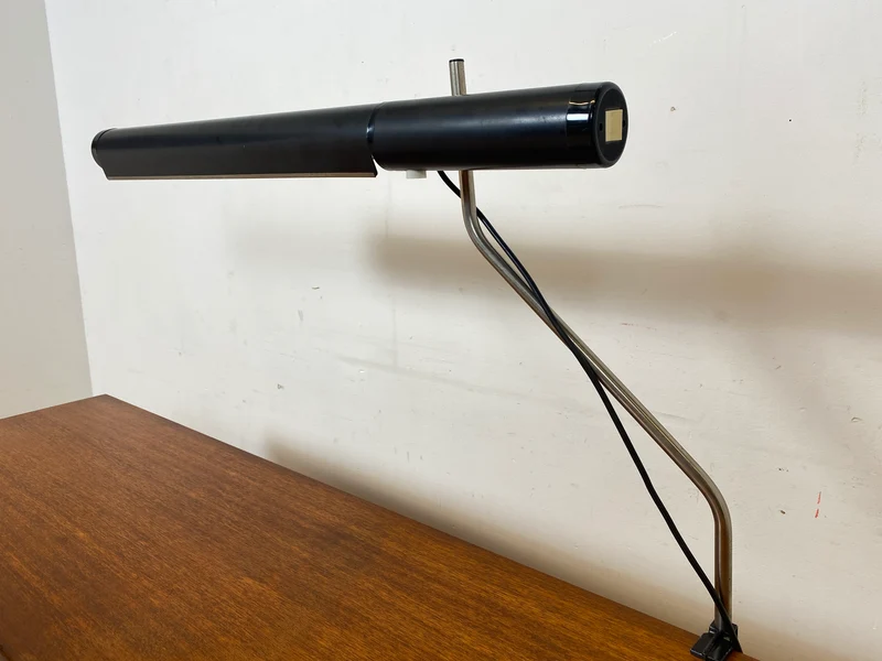Sehr rare verstellbare Mid-Century Schwanenhals Tischleuchte von VEB NARVA I Lampe Leuchte Architektenlampe Schreibtischlampe Arbeitsleuchte Vintage Retro Werkstatt Ostalgie Industrie Design I