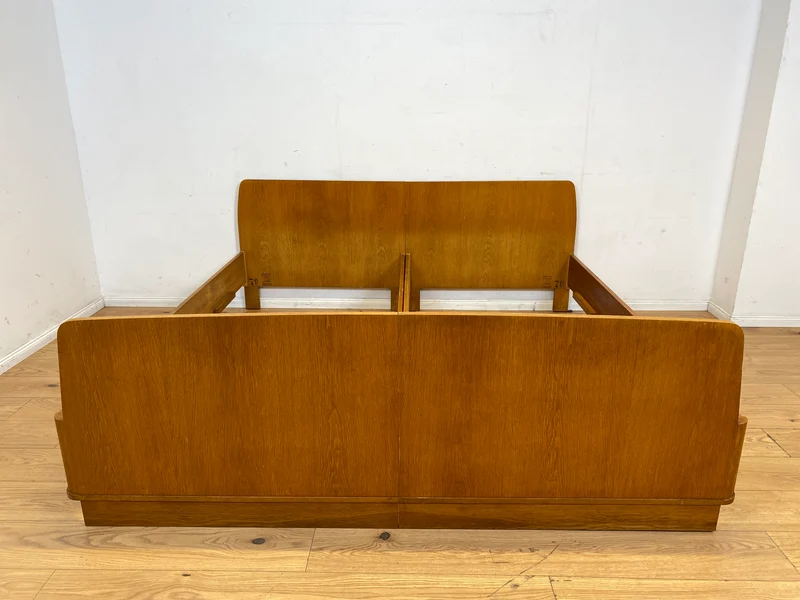 Schönes & gut erhaltenes helles Mid-Century Bett in Eiche für 2 95x190 oder 190x190 Matratze