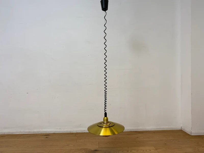 WMK I Stilvolle höhenverstellbare skandinavische Space Age Designer Pendelleuchte von Kurt Wiborg für Jeka