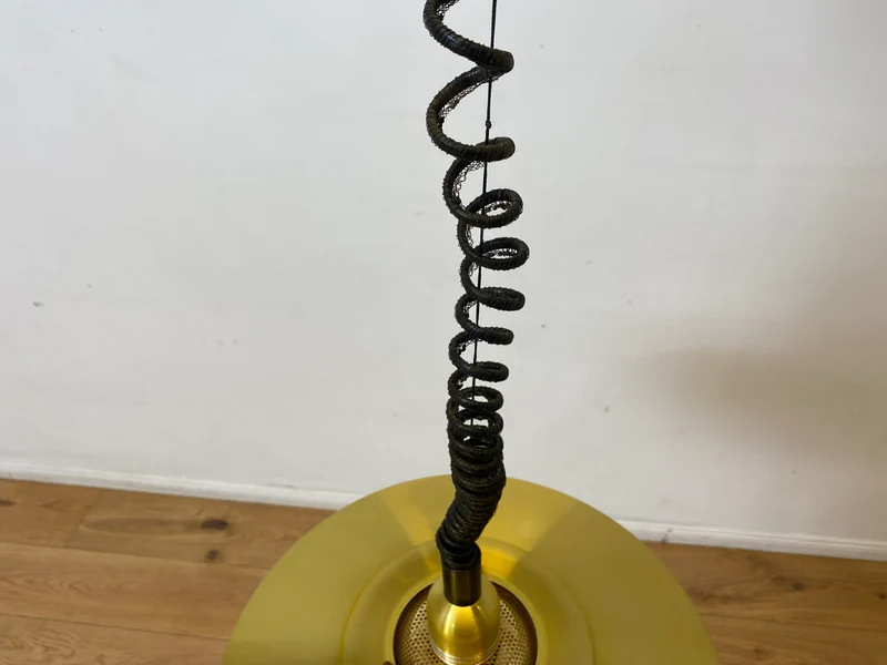 WMK I Stilvolle höhenverstellbare skandinavische Space Age Designer Pendelleuchte von Kurt Wiborg für Jeka