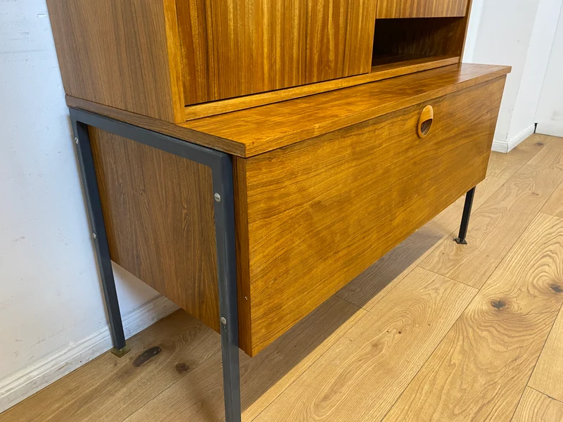 WMK I Kultiges modulares Designer Regalsystem 430 I Joachim Nebelung für VEB Hellerau mit Bar