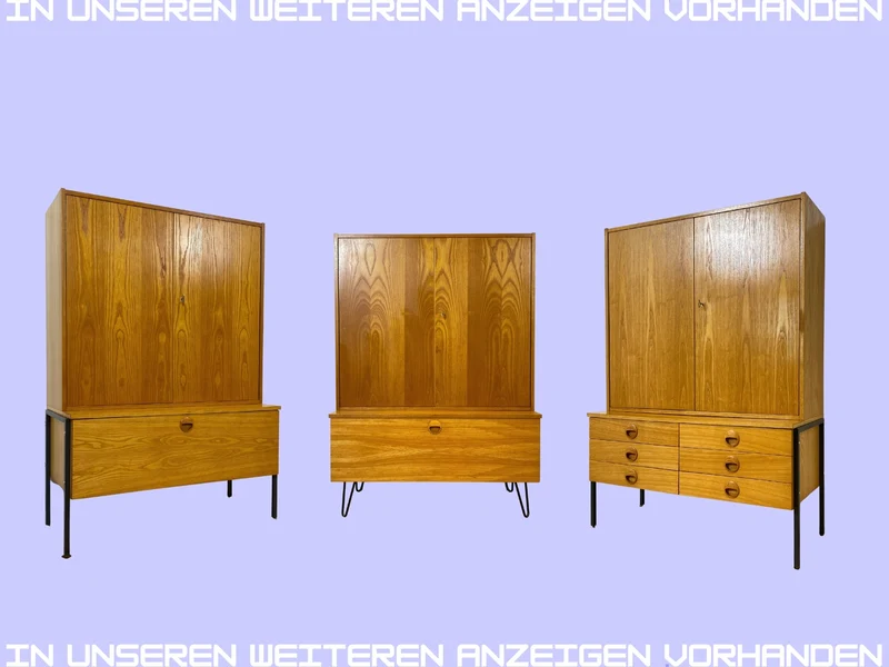 WMK I Kultiges modulares Designer Regalsystem 430 in Sen Esche von Joachim Nebelung für VEB Hellerau