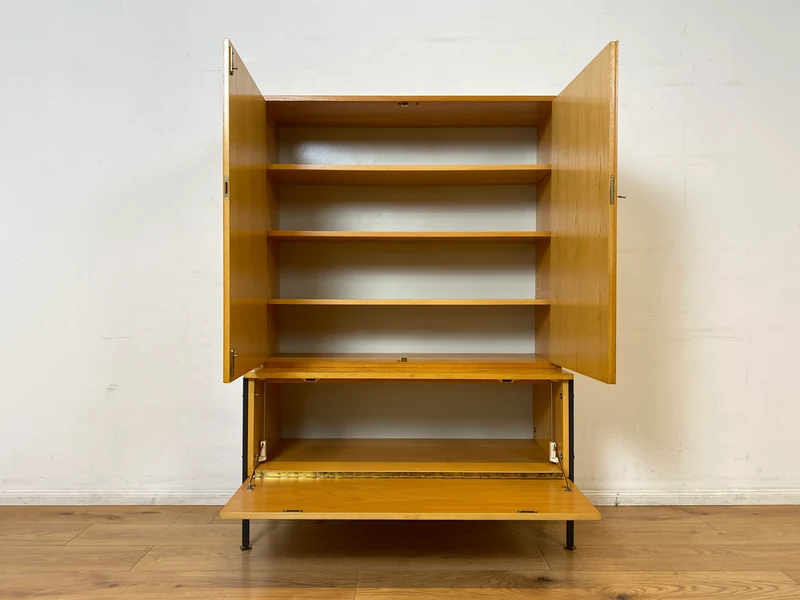 WMK I Kultiges modulares Designer Regalsystem 430 in Sen Esche von Joachim Nebelung für VEB Hellerau