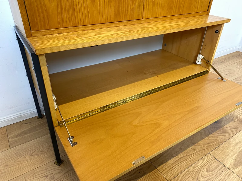 WMK I Kultiges modulares Designer Regalsystem 430 in Sen Esche von Joachim Nebelung für VEB Hellerau