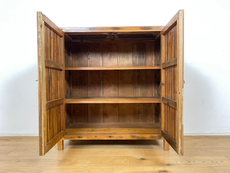 Boatwood by WMK I Einzigartiger Schrank aus altem Bootsholz I handgefertigtes Unikat