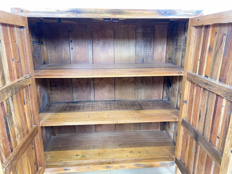 Boatwood by WMK I Einzigartiger Schrank aus altem Bootsholz I handgefertigtes Unikat