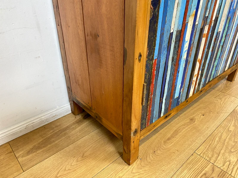 Boatwood by WMK I Einzigartiger Schrank aus altem Bootsholz I handgefertigtes Unikat