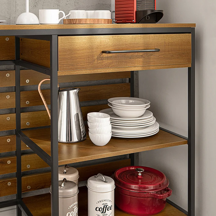 SoBuy | Flurschrank | Kücheninsel | Küchenschrank | FSB71-PF