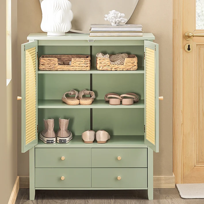 SoBuy | Schuhschrank | Sideboard | Flurschrank | Kommode | FSB72-GR