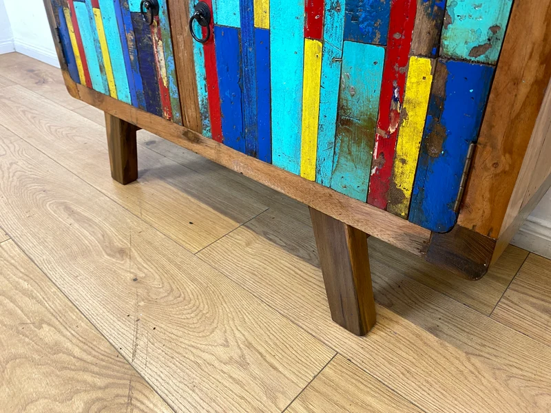 Boatwood by WMK I Detailreiche Kommode aus altem Bootsholz